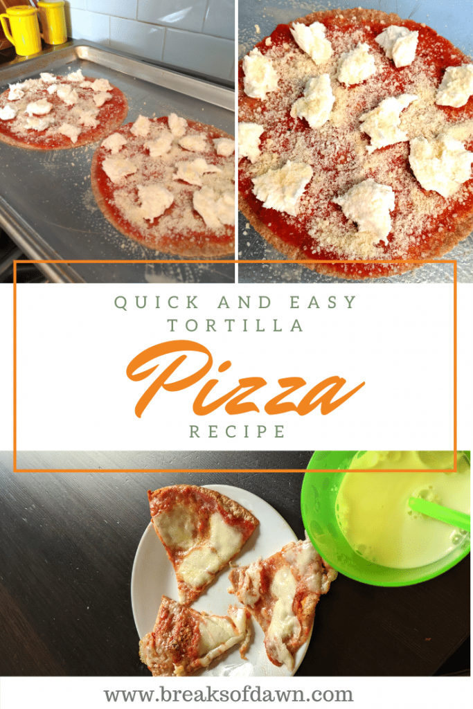 Quick and Easy Tortilla Pizza Pin